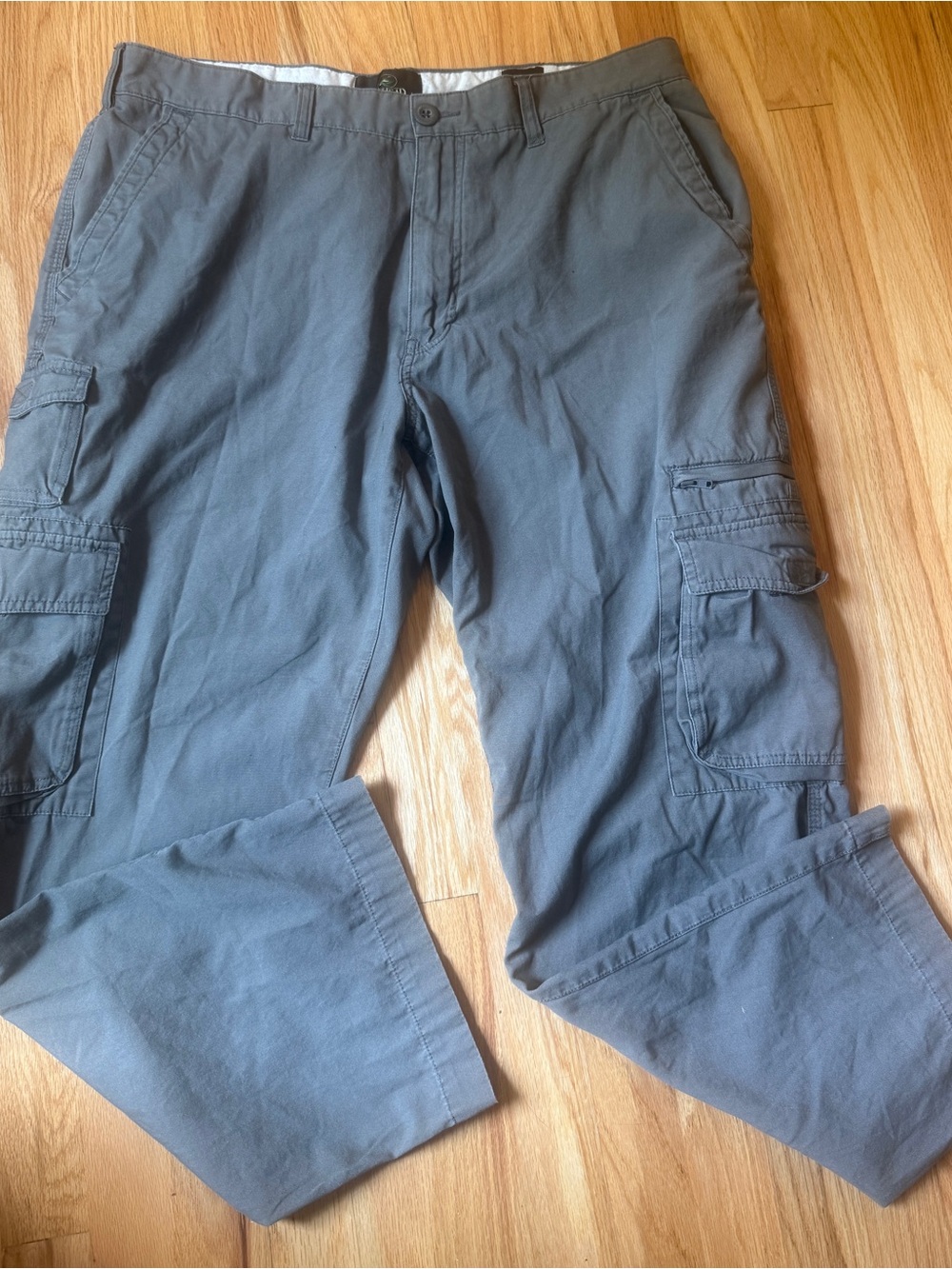 RedHead Canvas Utility Cargo Pants Gray 40x32 zipper pocket Gorpcore Workwear